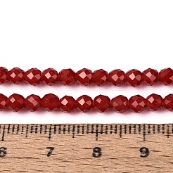 Chapelets de perles en verre imitation jade&nbsp;LS-GLAA-T028-4mm-11A