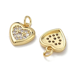 Messing micro pave klare zirkonia anhänger&nbsp;KK-H256-09G