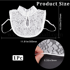 Съемные женские ложные воротники из полиэстера&nbsp;DIY-WH0430-118A