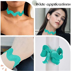 Лента из полиэстера с волнистой бахромой длиной 9 ярд. OCOR-XCP0002-95A