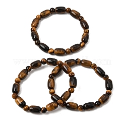 Natürliche Tigeraugen-Armbänder mit ovalen und runden Perlen&nbsp;GG-CBA3F02-13A