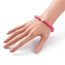 Браслеты из бисера хеши из полимерной глины ручной работы&nbsp;BJEW-JB05759