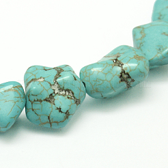 Чипсы натуральный магнезит бусины пряди G-N0131-11