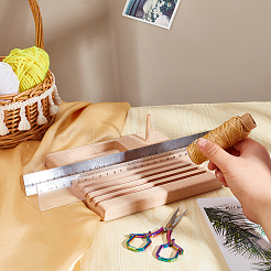 Нитки для шитья из бука и подставка для линейки для рисования ODIS-WH0011-65
