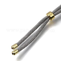 Halskettenherstellung aus 2.5 mm verstellbaren geflochtenen Nylonkordeln&nbsp;FB-CBAA152-02G-40