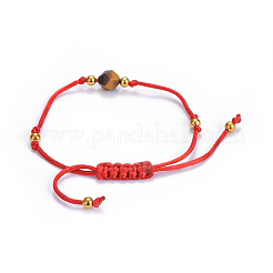 Verstellbare Nylonschnur geflochtenen Perlen Armbänder&nbsp;BJEW-JB04417-02