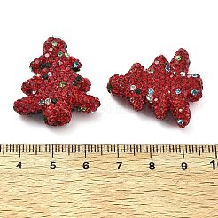 Елка полимерная глина стразы бусины&nbsp;CLAY-NH0001-14