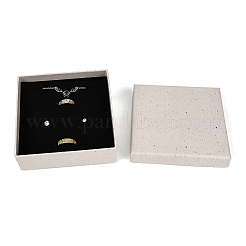 Квадратные бумажные коробки для хранения украшений с губкой внутри CON-I013-01E