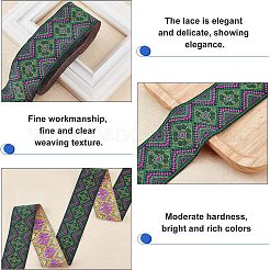 Вышивка лентами из поликоттона в этническом стиле OCOR-WH0073-29