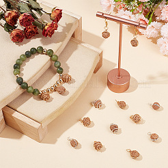 40 pendentif en fil de cuivre naturel rudraksha&nbsp;FIND-HY0003-33