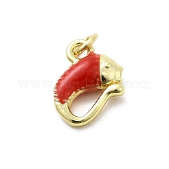 Colgantes de esmalte de latón&nbsp;KK-P338-07A-G01