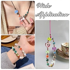 1 brin de perles synthétiques teintées en malachite&nbsp;G-YW0002-64A