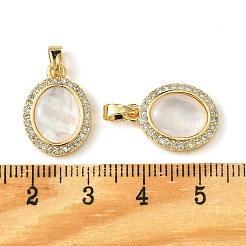 Латунные микропаве прозрачные подвески с фианитом&nbsp;KK-M277-07C-G