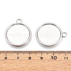 Тибетский стиль сеттинги сплава подвески кабошон PALLOY-N178-12AS-E