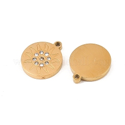 Подвески из нержавеющей стали 304 со стразами&nbsp;STAS-Z188-01G