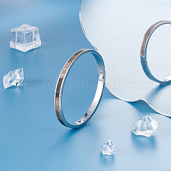 1шт. браслеты из нержавеющей стали с рифлением STAS-UN0042-50B-P