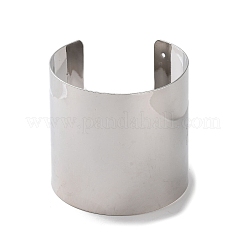 Латунные простые широкие браслеты-манжеты BJEW-D039-04P