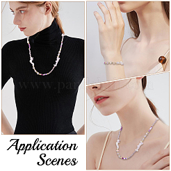 1шт полимерная глина со сплавом и кристаллами шейный ремешок для очков&nbsp;AJEW-CN0005-04C