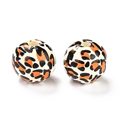 Набивные натуральные деревянные бусины WOOD-R270-05A