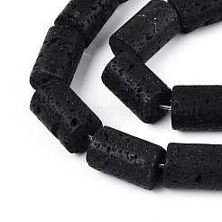 Бусы из натуральной лавы G-G175-G15-01A