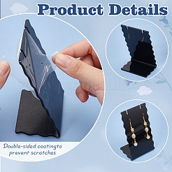 Акриловые подставки для сережек с наклоном bacl EDIS-WH0031-28B-01