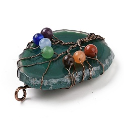 Естественно агат большие кулоны G-H274-06R