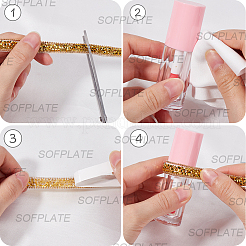 5 iarda di nastro autoadesivo in resina con strass&nbsp;DIY-SP0002-49A