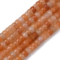 Натуральный красный авантюрин бисер нитей&nbsp;G-A299-A02-01