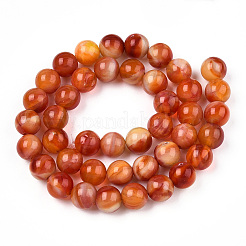 Стекло круглые бусины нити&nbsp;X-GLAA-M044-01O