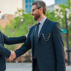 4 шт. 4 стиля брошь-цепочка с эмалью в виде игральной карты JEWB-CA0001-45