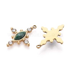 Подвески из натурального африканского нефрита с огранкой в виде конского глаза STAS-N109-161G