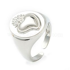 Латунь манжеты кольца RJEW-G113-04B