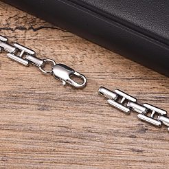 Armbänder aus Edelstahl 304 mit Gliederkette für Herren&nbsp;WGDE8BC-01