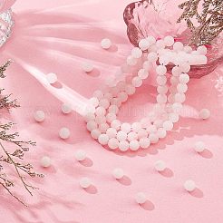 Матовое естественно розового кварца круглые бусины нити G-OC0003-57B