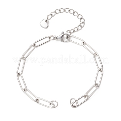 Изготовление браслета-цепочки из скрепок из нержавеющей стали 304&nbsp;AJEW-JB01583