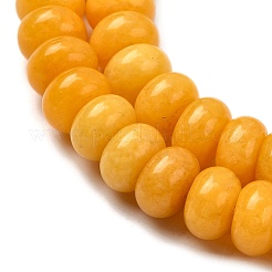 Окрашенные природные белый нефрит бисер пряди&nbsp;G-G107-A23-01