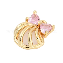 Латунные микро проложить кубического циркония подвески&nbsp;ZIRC-P122-05A-G02