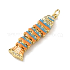 Латунные микропаве прозрачные подвески с фианитом KK-B155-19G-04