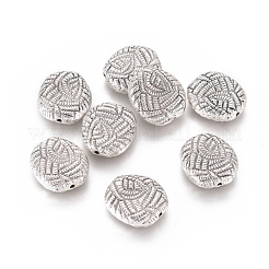 Сплавочные овальные бусины тибетского стиля  PALLOY-E566-18AS