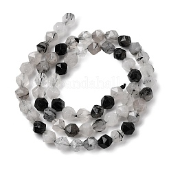 Натуральный турмалированный кварц / черный рутиловый кварц G-Z119-A15-01