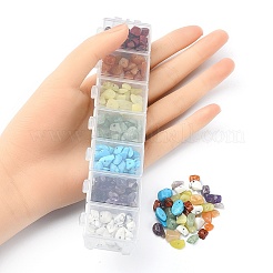 84~91 г 7 стиля чакра нити из натуральных и синтетических бусинок из драгоценных камней G-YW0001-30