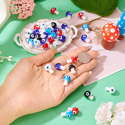 50 шт. 5-цветные бусины ручной работы от сглаза&nbsp;LAMP-TA0001-90