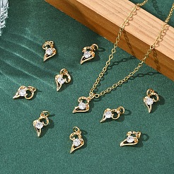 Pendentifs en laiton Shegrace sertis de micro-pavés de zircone cubique&nbsp;XGRQ3D572-497G