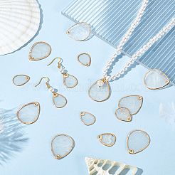 24 шт. 2 стиля подвески в виде ракушек FIND-GA0004-51