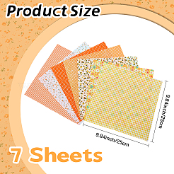 7 лист хлопчатобумажной ткани&nbsp;DIY-CP0013-22A