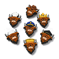 14 шт. 7 стиля силиконовые фокусные бусины для крупного рогатого скота SIL-CJ0003-11