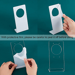 Прозрачные акриловые стойки для серег EDIS-WH0012-17