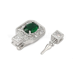 Латунные микро проложить кубического циркония ящик с застежками KK-P291-36P