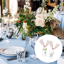 20 комплект пустых акриловых знаков для сидений&nbsp;AJEW-DC0001-76B