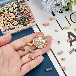 100 шт. 4-х цветные латунные винтовые застежки-колонны KK-PH0010-58